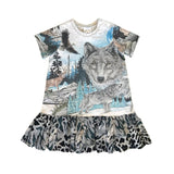 Rework Wildlife Dress - size 0 (6-12 months)