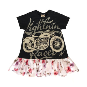 Rework Motorcycle Dress - Size 00 (3-6 months)