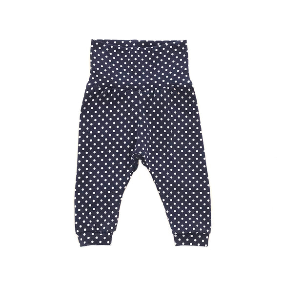 Rework Navy Polka Dot Joggers - size 000 (0-3 months)