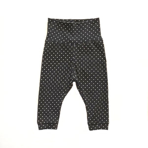 Rework Charcoal Polka Dot Joggers - size 00 (3-6 months)