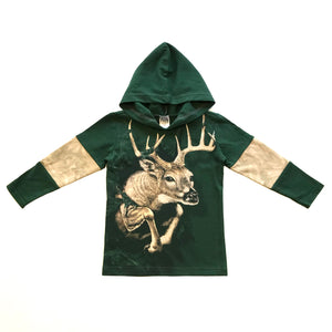 Rework Deer Hooded T-Shirt - size 2