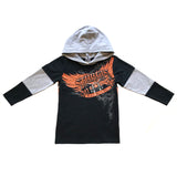 Rework Sturgis Motorcycle Hooded T-Shirt - size 3