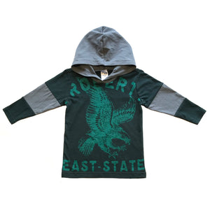 Rework Eagle Hooded T-Shirt - Size 1