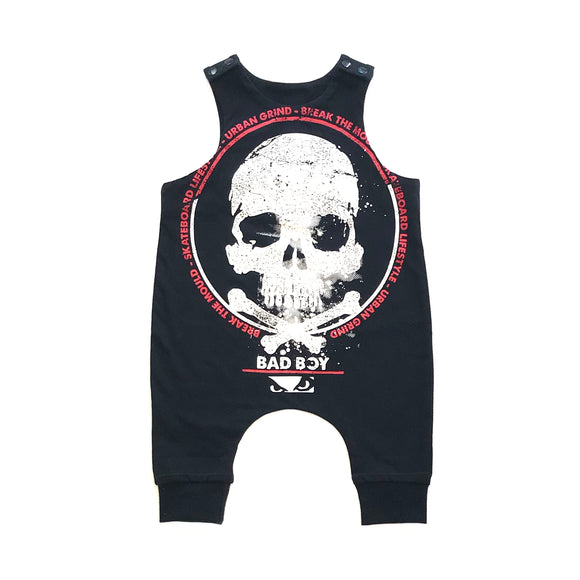 Rework Skull Sleevless Jumpsuit - size 000 (0-3 months)