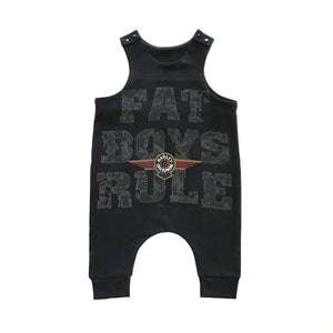 Rework Harley Davidson Sleeveless Jumpsuit - size 00 (3-6 months)