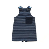 Rework Navy Stripe Sleeveless Romper - size 00 (3-6 months)