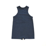 Rework Navy Stripe Sleeveless Romper - size 00 (3-6 months)