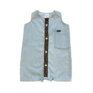 Rework Denim Woven Romper - size 0 (6-12 months)