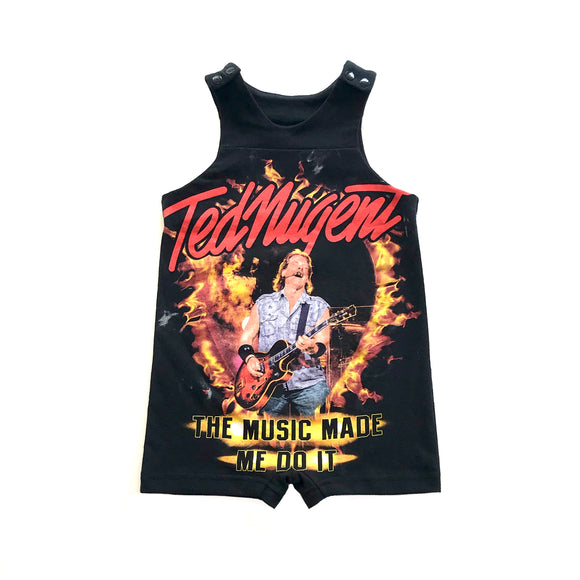 Rework Ted Nugent Sleeveless Romper - size 1