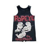 Rework Popeye Sleeveles Romper - size 3