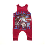 Rework Harley Davidson Sleeveless Jumpsuit - size 0 (6-12 months)