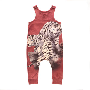 Rework White Tiger Sleeveless Jumpsuit - size 3