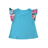 Rework Polo Flutter Sleeve Top - size 0 (6-12 months)