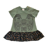 Rework Haida Gwaii Art Dress - size 0 (6-12 months)