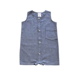 Rework Denim Woven Romper - size 0 (6-12 months)