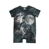 Rework Wolf Romper - size 00 (3-6 months)