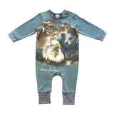 Rework Wildlife Jumpsuit - size 0 (6-12 months)