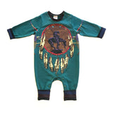 Rework Feather Jumpsuit - size 0 (6-12 months)